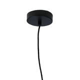 Oriel Lighting Bay 27 Black Retro Industrial Single Pendant