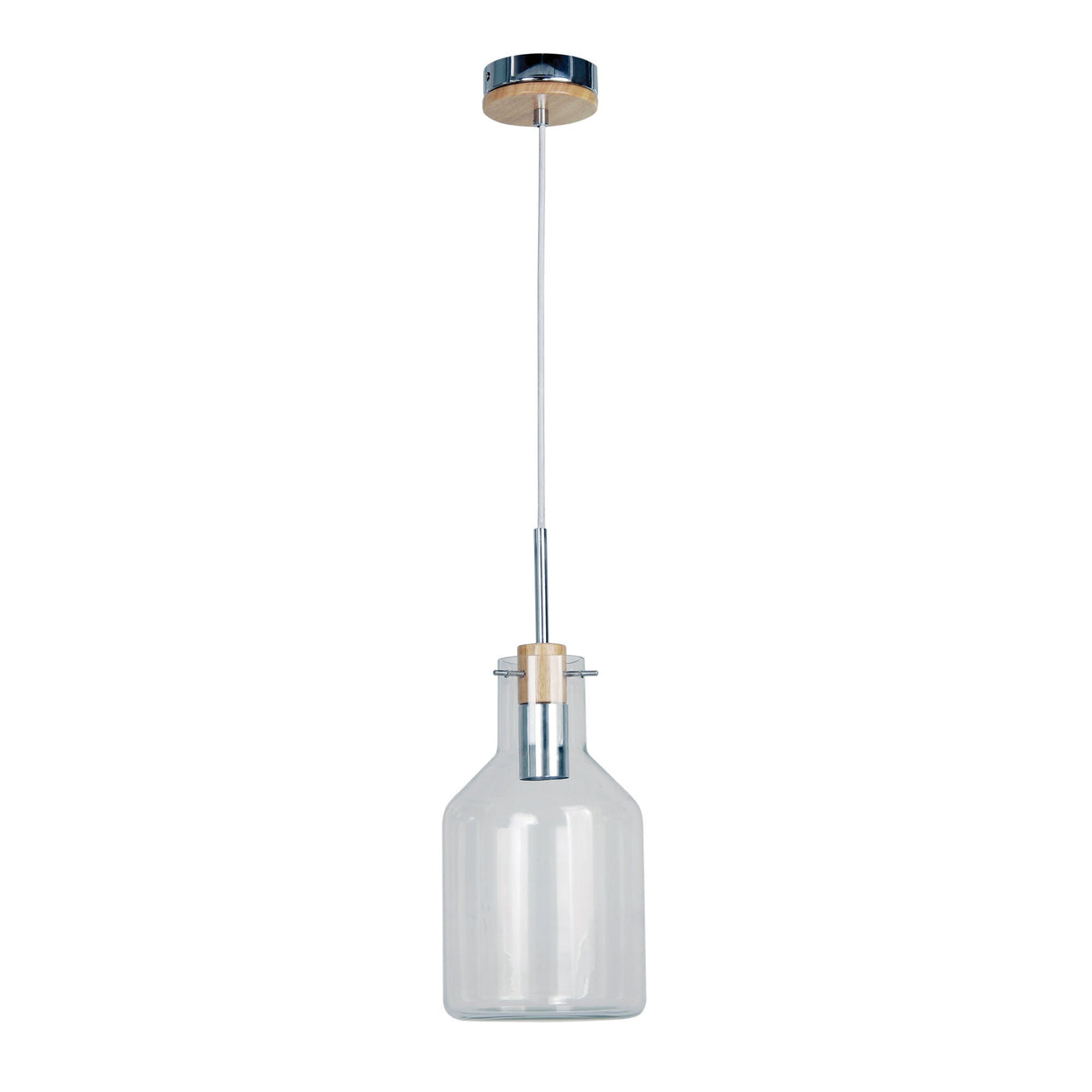 Oriel Lighting HOLBECK.17 Scandi Clear Glass Pendant