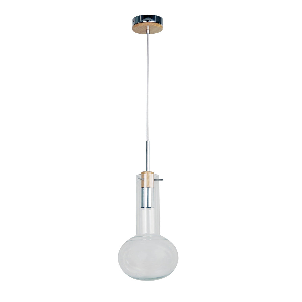 Oriel Lighting HOLBECK.19 Scandi Clear Glass Pendant