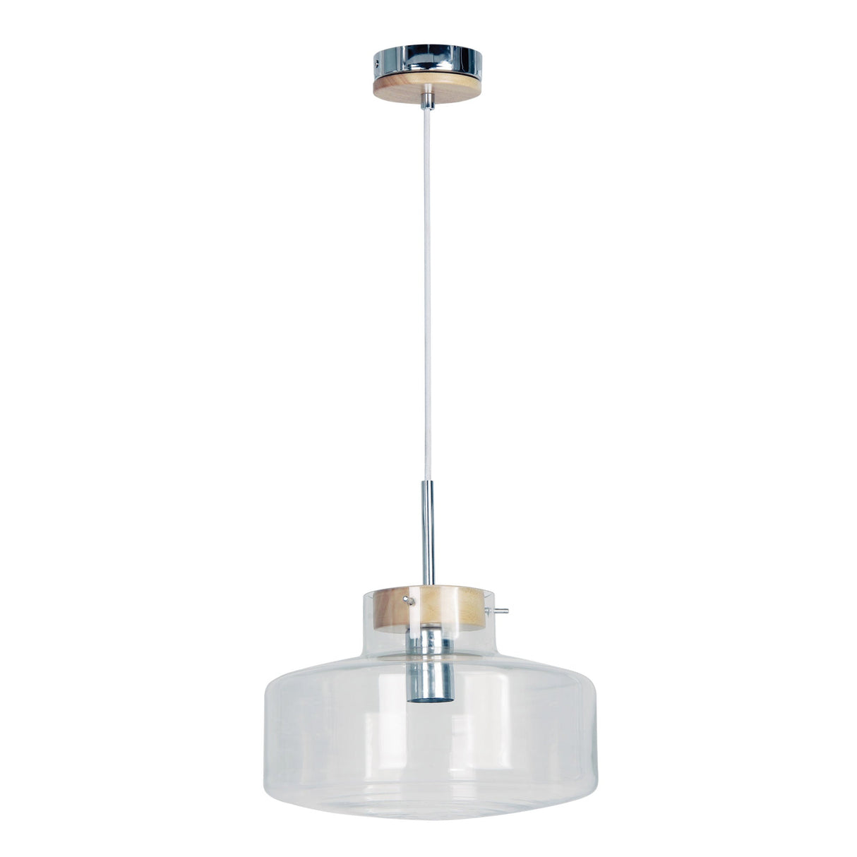 Oriel Lighting HOLBECK.30 Scandi Clear Glass Pendant