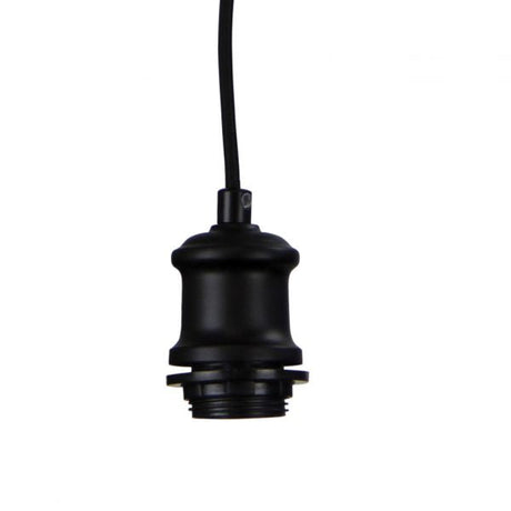 Oriel Lighting Albany Cord Vintage Black Suspension