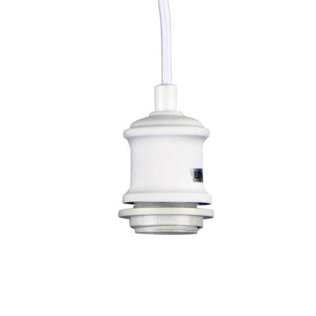 Oriel Lighting Albany Cord Vintage White Suspension