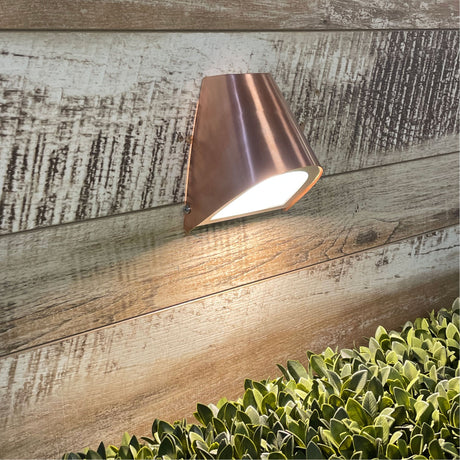 Oriel Lighting BRAVA 240V Real Copper Outdoor Wall Light