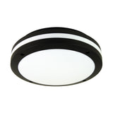 Oriel Lighting TONATO PLAIN Black IP54 Outdoor Bulkhead Light