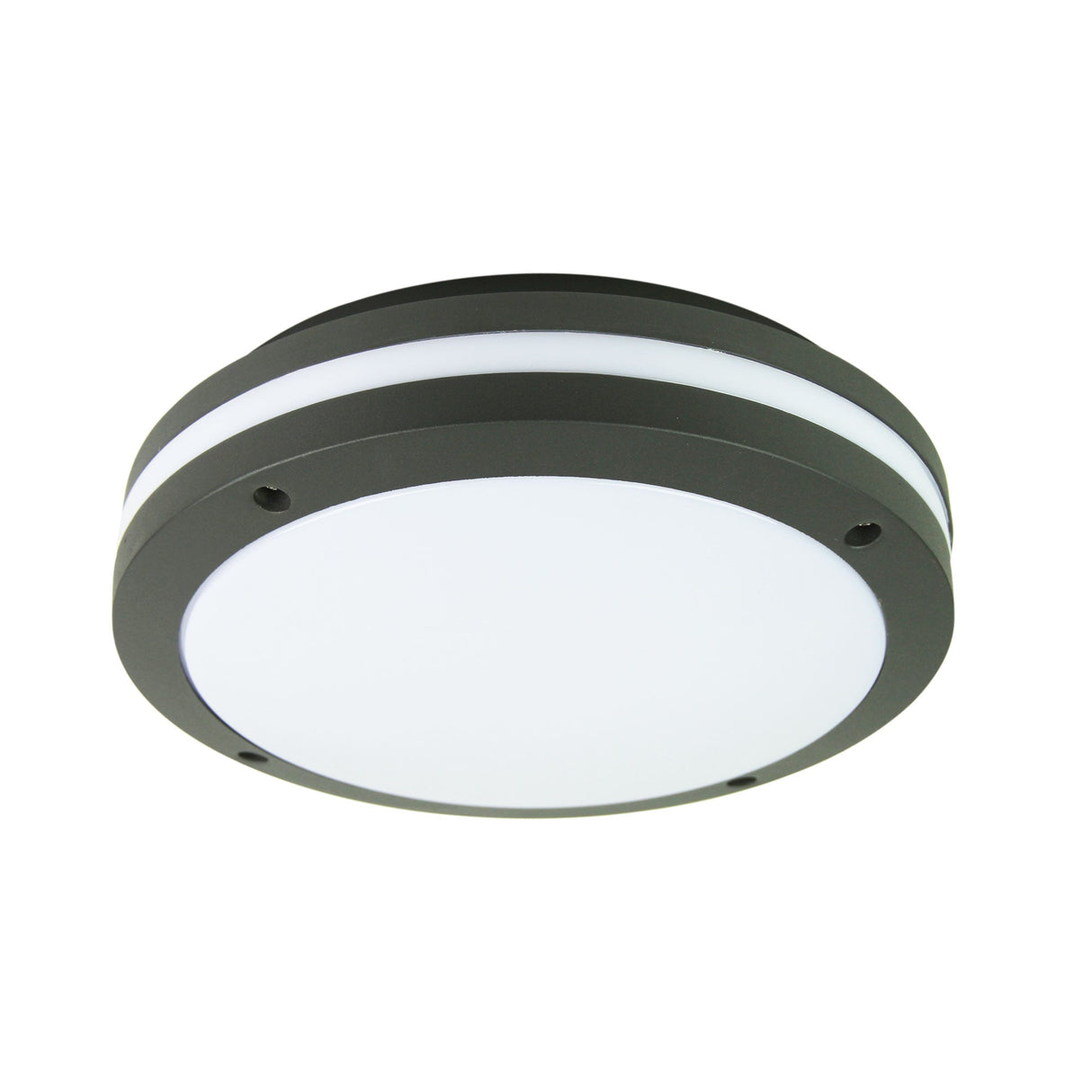 Oriel Lighting TONATO PLAIN Graphite IP54 Outdoor Bulkhead Light