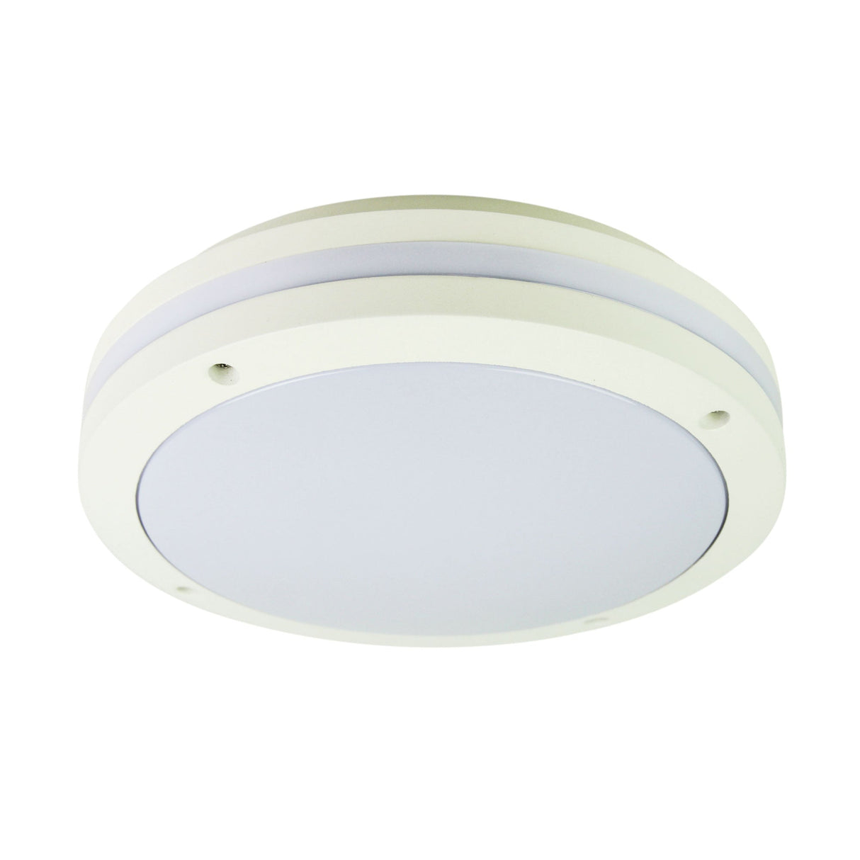 Oriel Lighting TONATO PLAIN White IP54 Outdoor Bulkhead Light