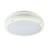 Oriel Lighting TONATO PLAIN White IP54 Outdoor Bulkhead Light