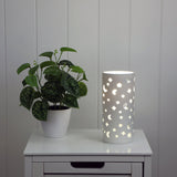 Oriel DIANNA Ceramic lamp with moon and star pattern