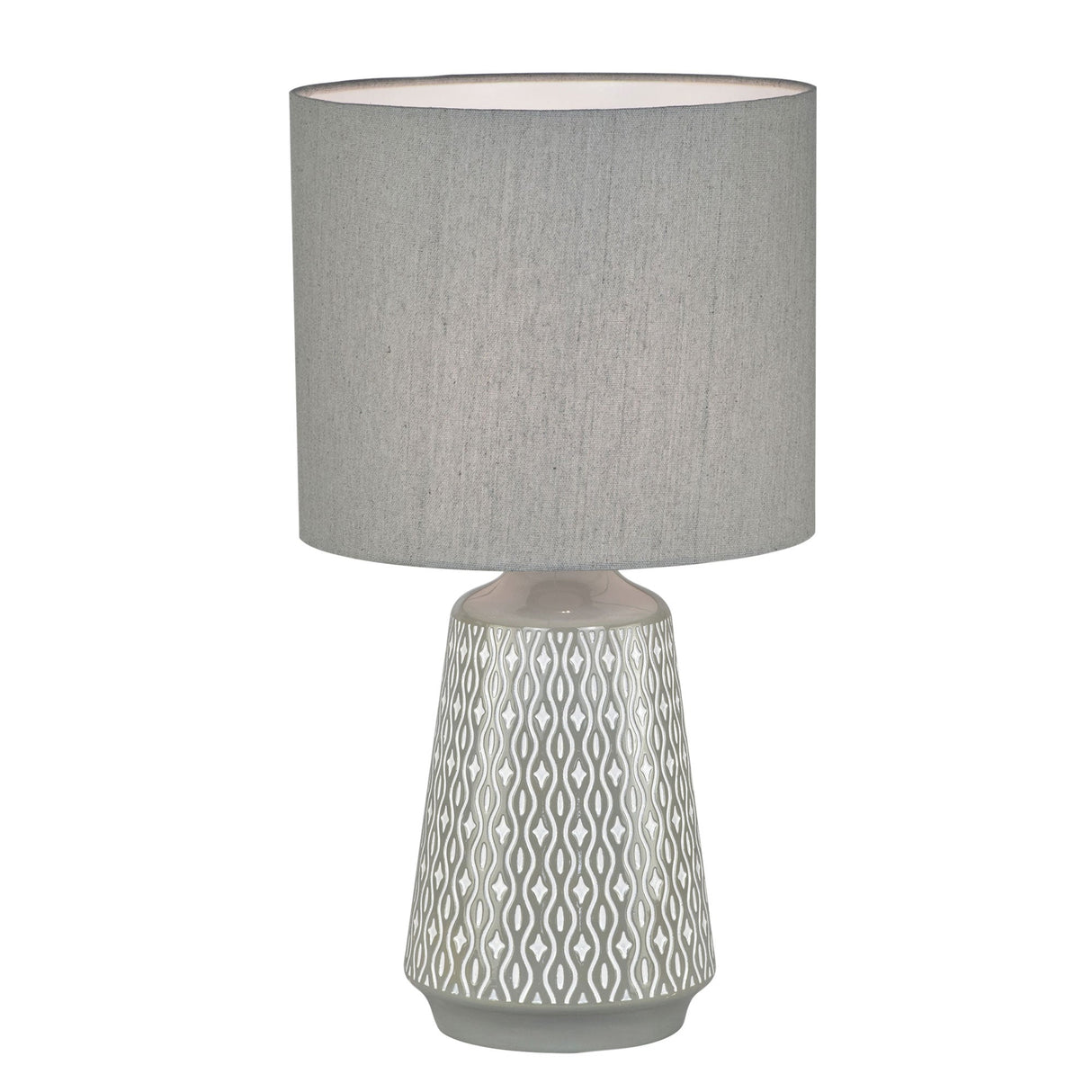 Oriel MOANA Ceramic Table Lamp with Shade in 6 Colours