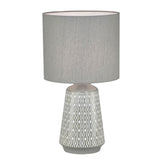 Oriel MOANA Ceramic Table Lamp with Shade in 6 Colours