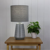 Oriel MOANA Ceramic Table Lamp with Shade in 6 Colours