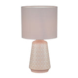 Oriel MOANA Ceramic Table Lamp with Shade in 6 Colours