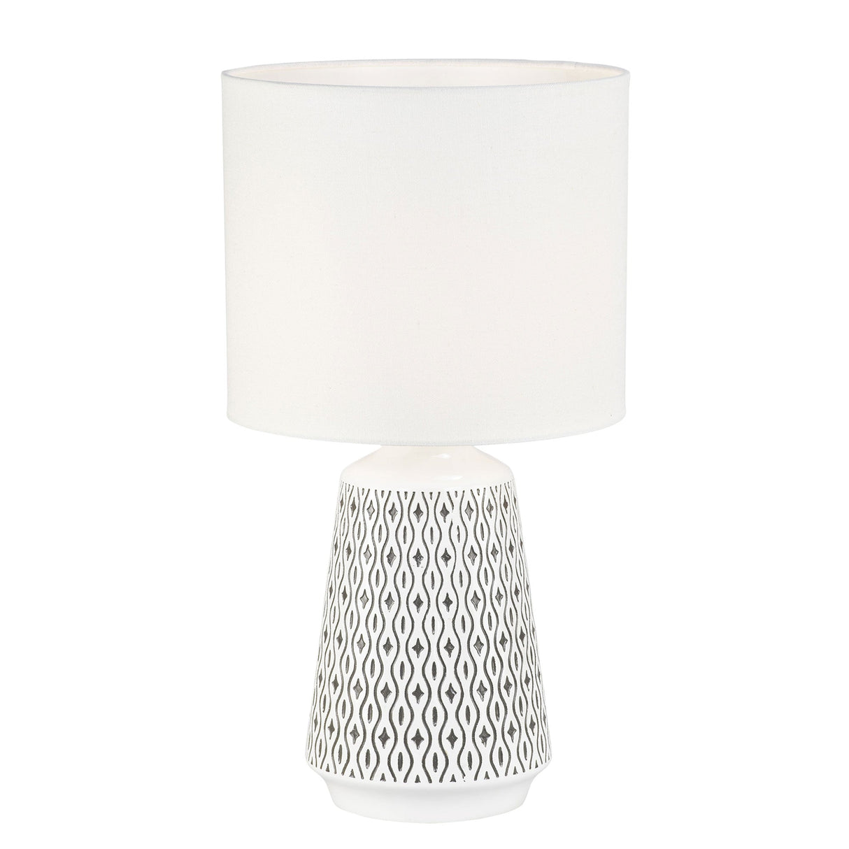 Oriel MOANA Ceramic Table Lamp with Shade in 6 Colours