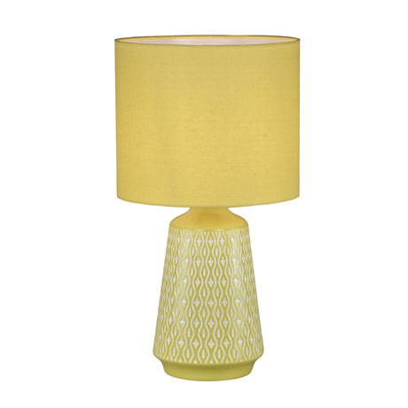 Oriel MOANA Ceramic Table Lamp with Shade in 6 Colours