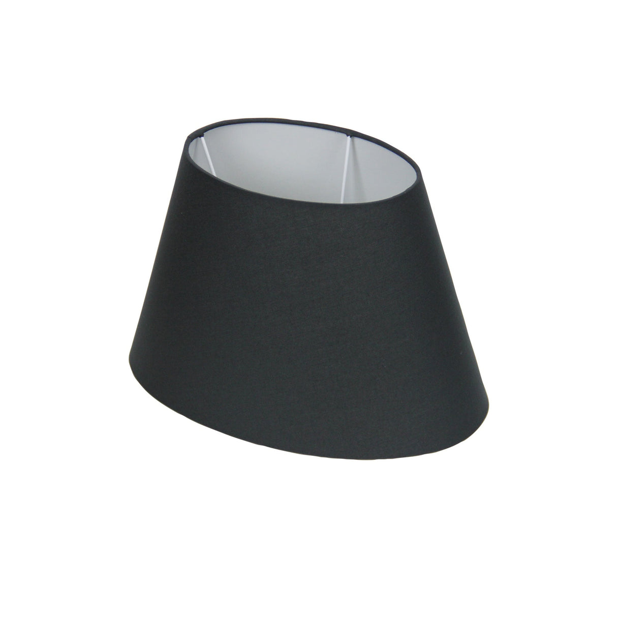 Oriel Lighting 30cm Black Tapered Oval Shade