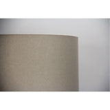 Oriel Lighting 40cm Drum Canvas Burlap Shade