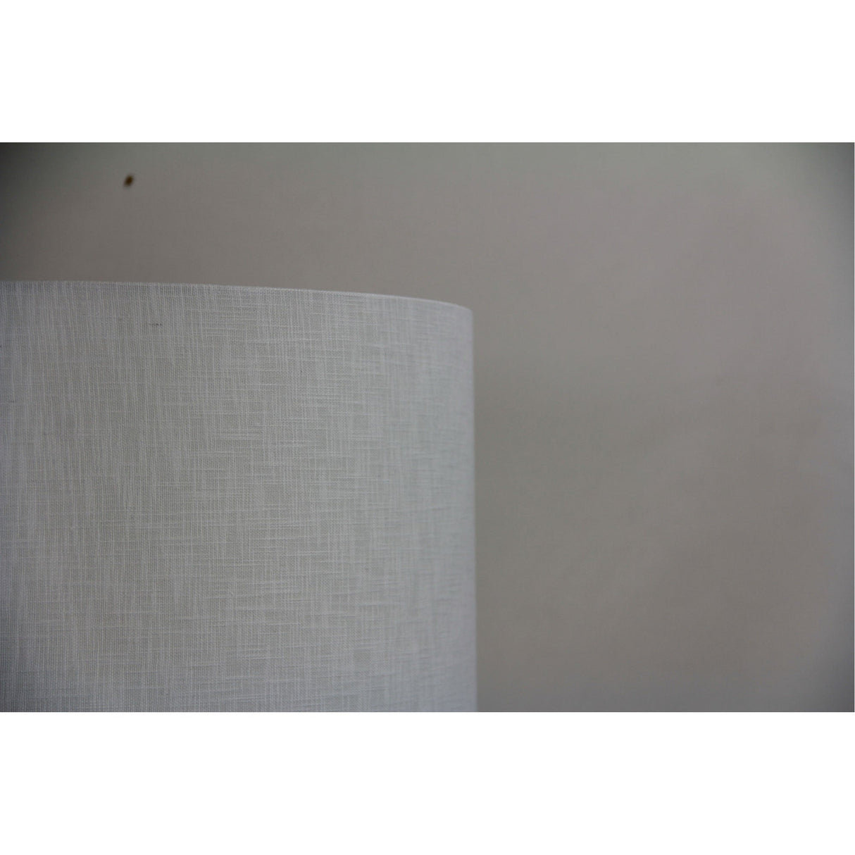 Oriel Lighting 40cm Drum White Linen Shade