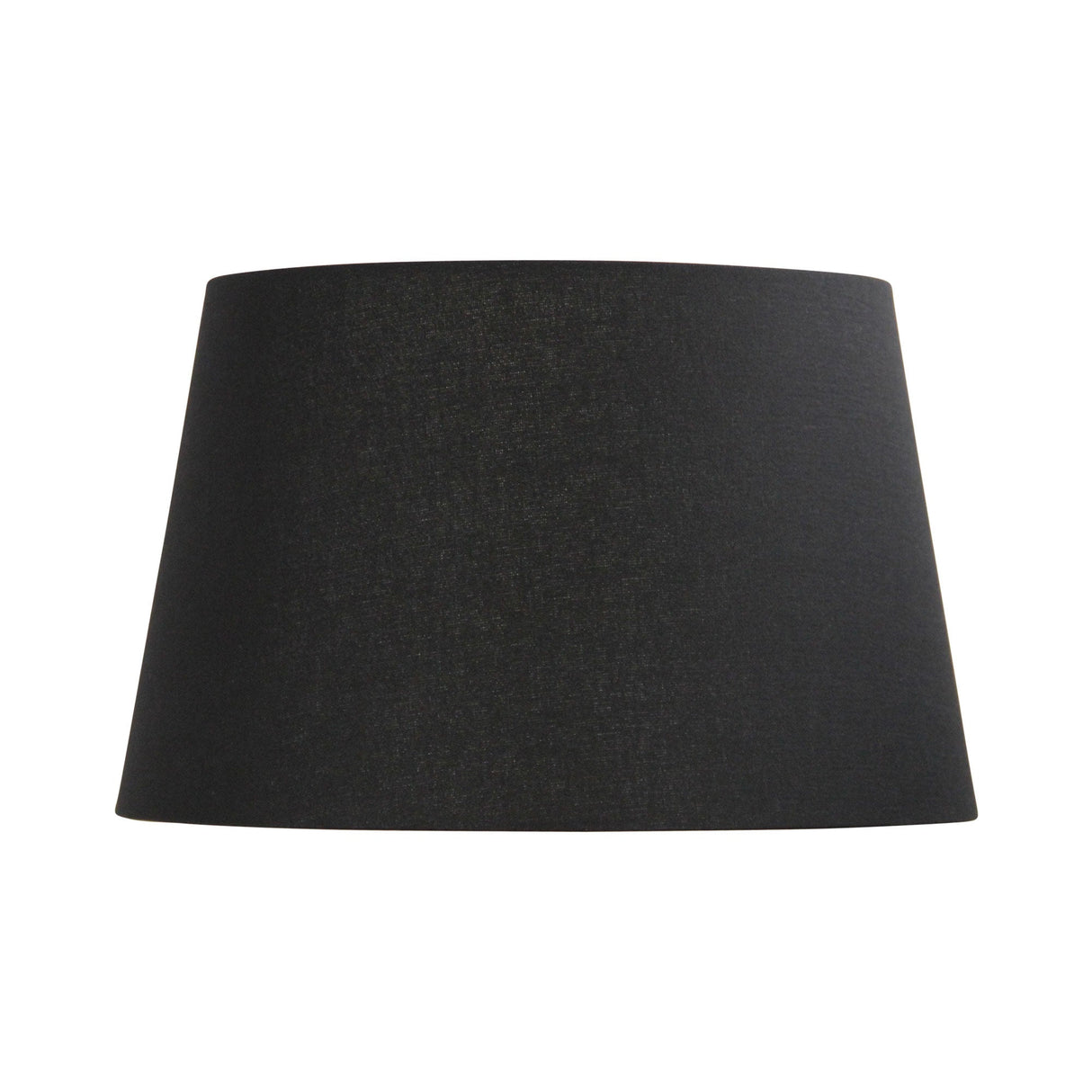 Oriel 43cm Black Floor Lamp Shade in Linen Fabric