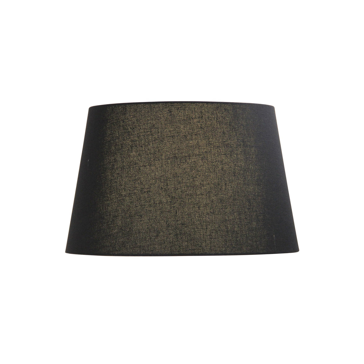 Oriel Lighting 43cm Floor Lamp Shade Black Linen Hardback