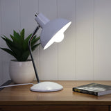 Oriel Lighting Thea Desk Lamp White & Chrome