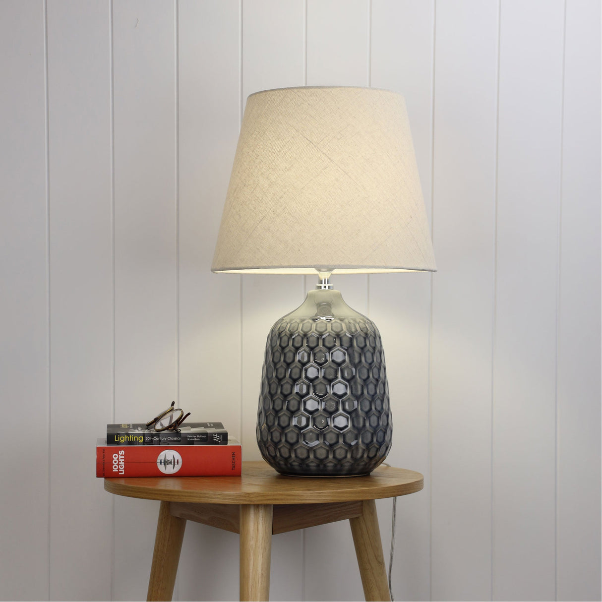 Oriel DARIA Ceramic Table Lamp with Shade