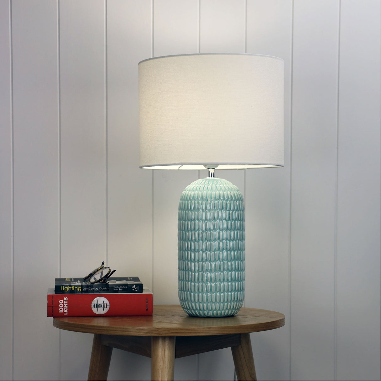 Oriel HURLEY Ceramic Table Lamp with Shade