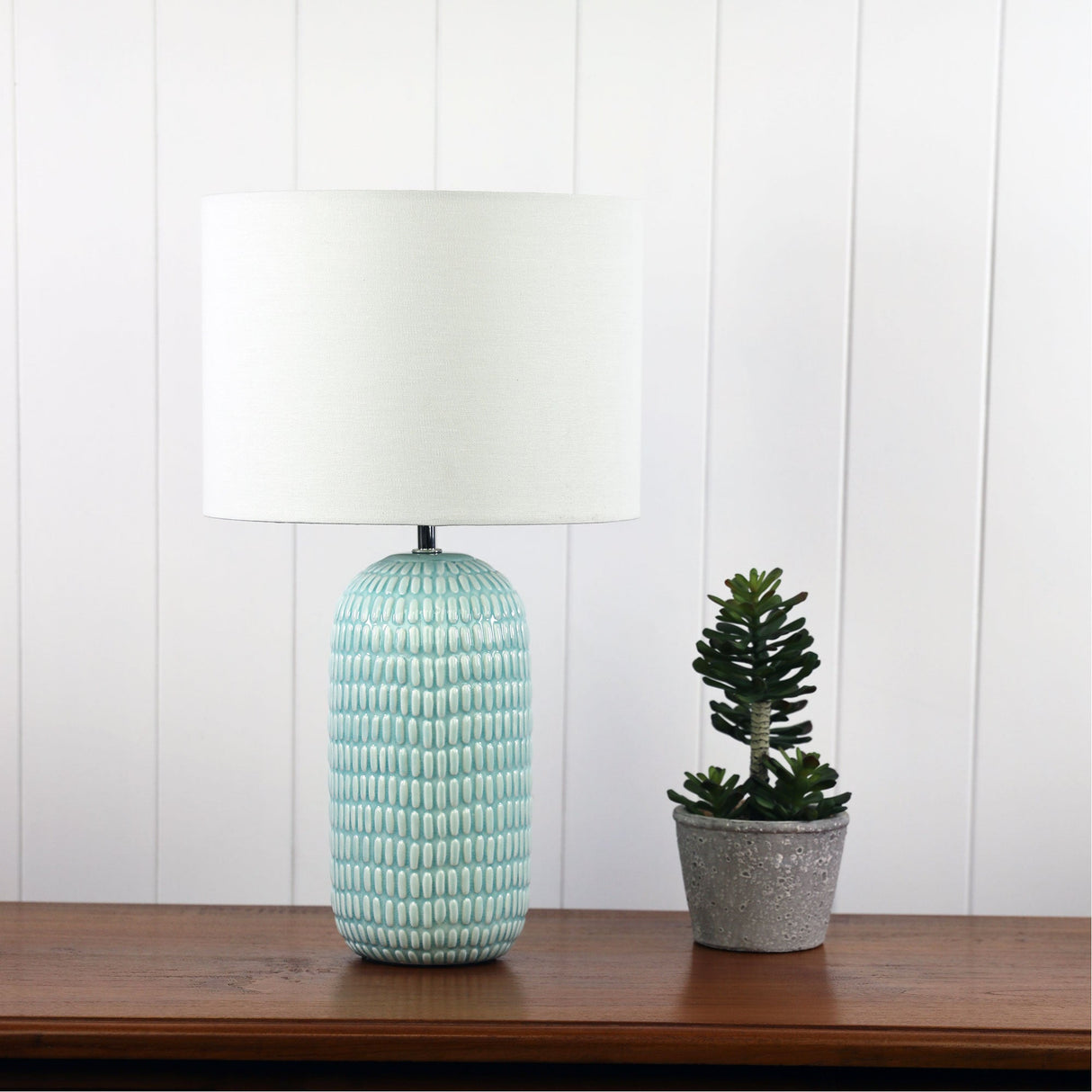 Oriel HURLEY Ceramic Table Lamp with Shade