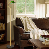 Oriel Lighting Bankers Floor Lamp Antique Brass (Switched)