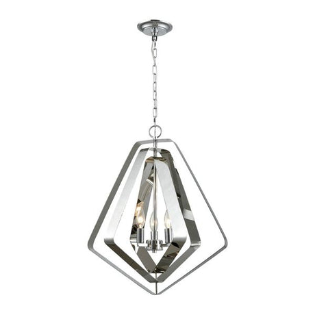 CLA Orbita Polished Nickel Hardware with Stainless Steel Pendant Lights