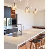 CLA ORDITO Chrome with Glass Pendant lights