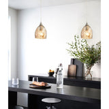 CLA ORDITO Chrome with Glass Pendant lights