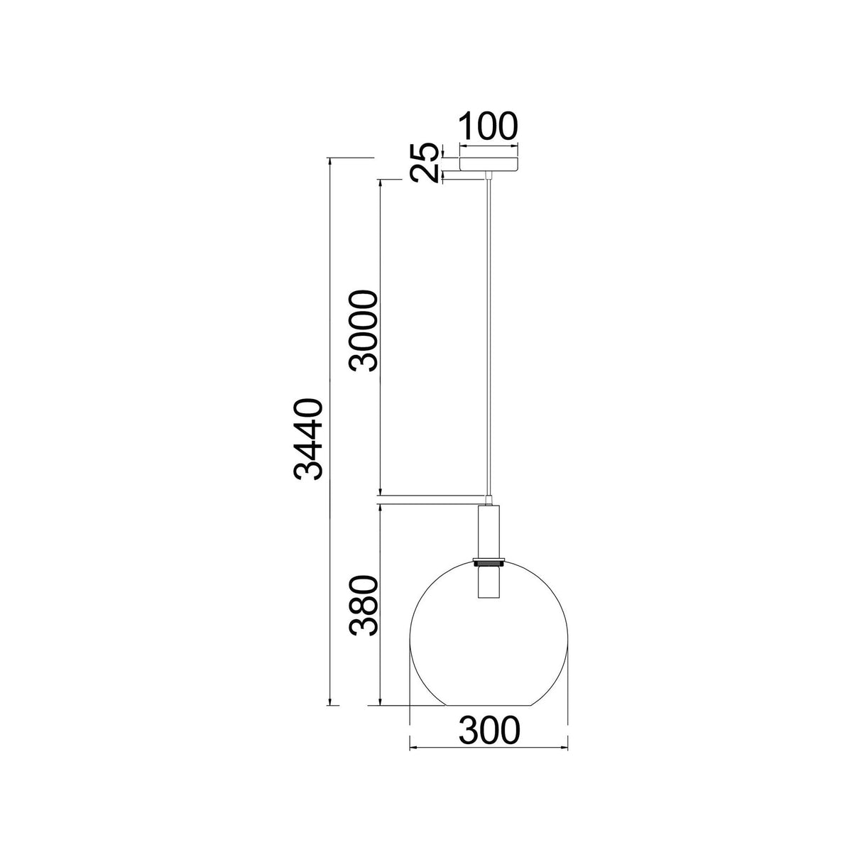 CLA PATERA Interior Glass with Extended Bronze Highlight Pendant Lights