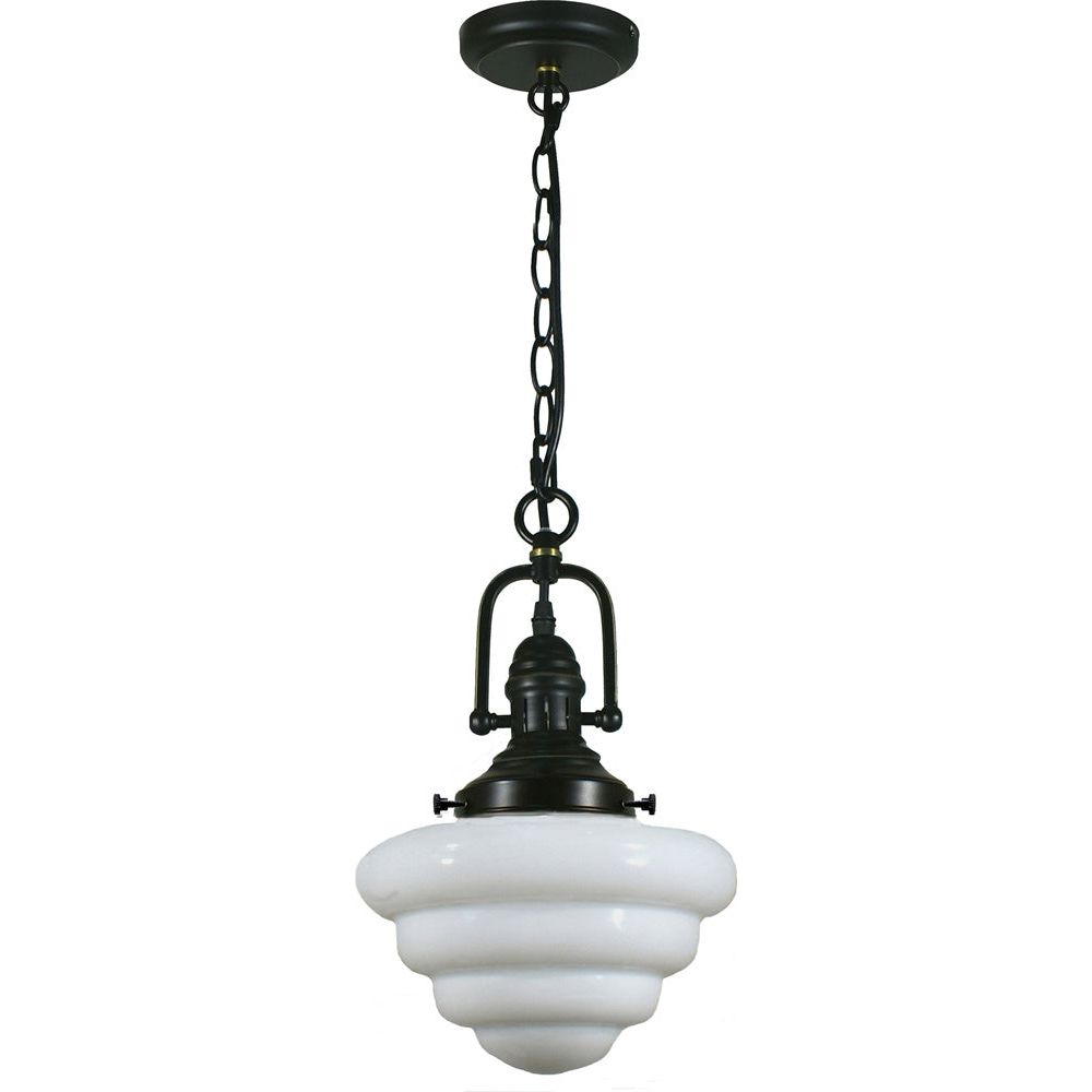 Lighting Inspiration Paramount Beehive 1Lt Pendant Black Flex Patina Black