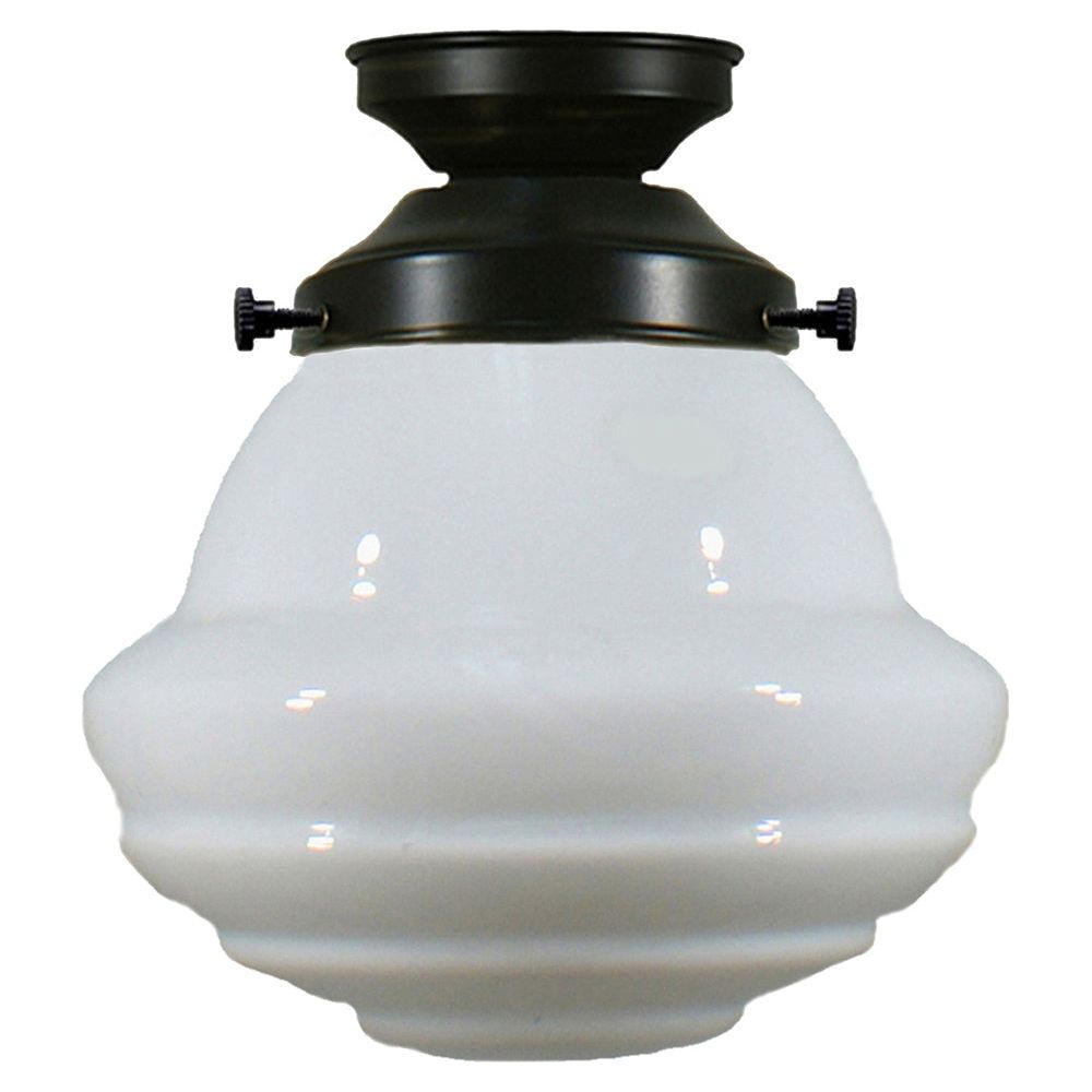 Lighting Inspiration Parkville 9'' Opal Batten Fix Light Patina Black