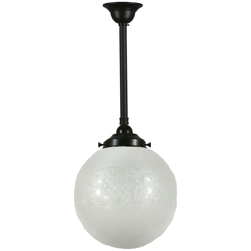 Lighting Inspiration Sheffield 10'' Rod Pendant 1/2'' Half Meter Patina Black