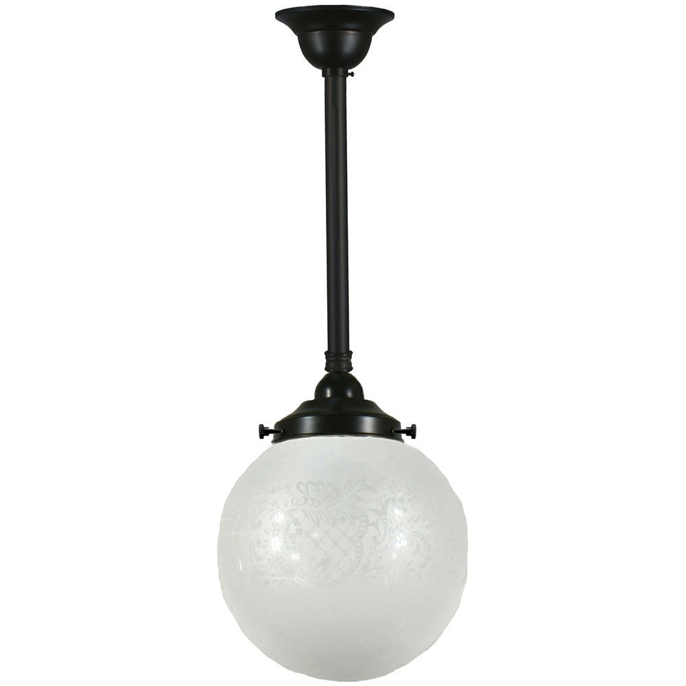 Lighting Inspiration Sheffield 8'' Rod Pendant 1/2'' Half Meter Patina Black