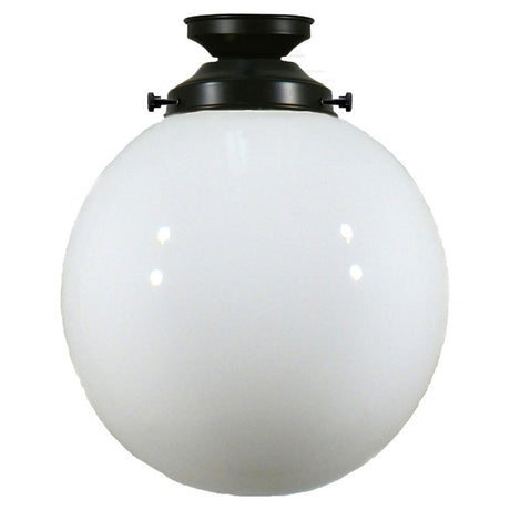 Lighting Inspiration Sphere Opal Batten Fix Light Patina Black