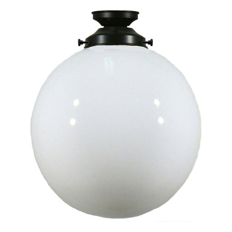 Lighting Inspiration Sphere Opal Batten Fix Light Patina Black