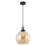 CLA PESINI Interior Wine Glass with Antique Brass/ Chrome Highlight Pendant Lights