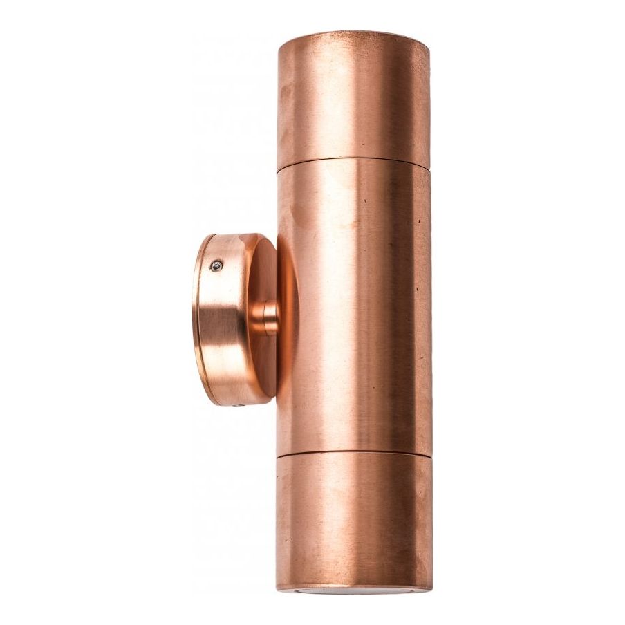 CLA Gu10 Exterior Wall Pillar Lights Copper IP65