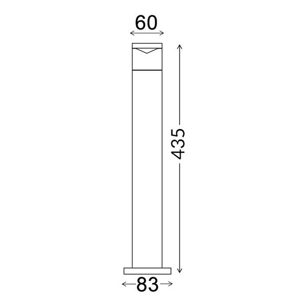 CLA Phare 316 Stainless Steel Exterior Bollard Light