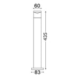 CLA Phare 316 Stainless Steel Exterior Bollard Light