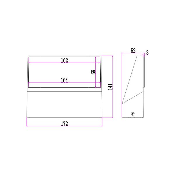 CLA PLANA Exterior LED Adjustable Surface Mounted Wall Lights