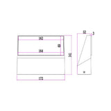 CLA PLANA Exterior LED Adjustable Surface Mounted Wall Lights