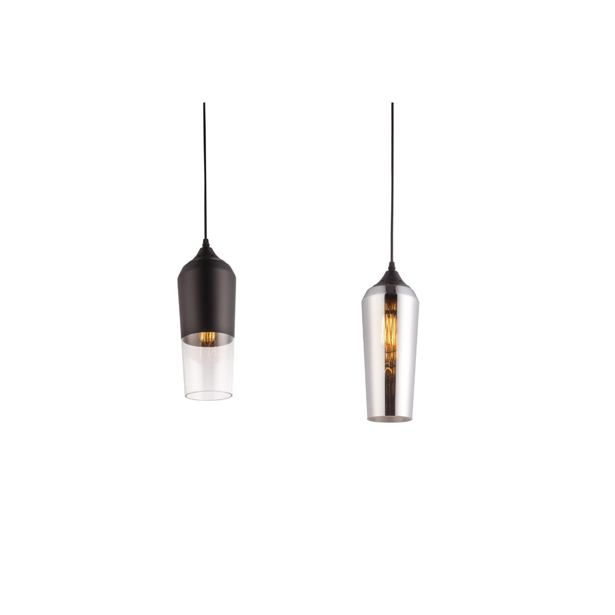 Prego Modern Vintage Glass Pendant by VM Lighting