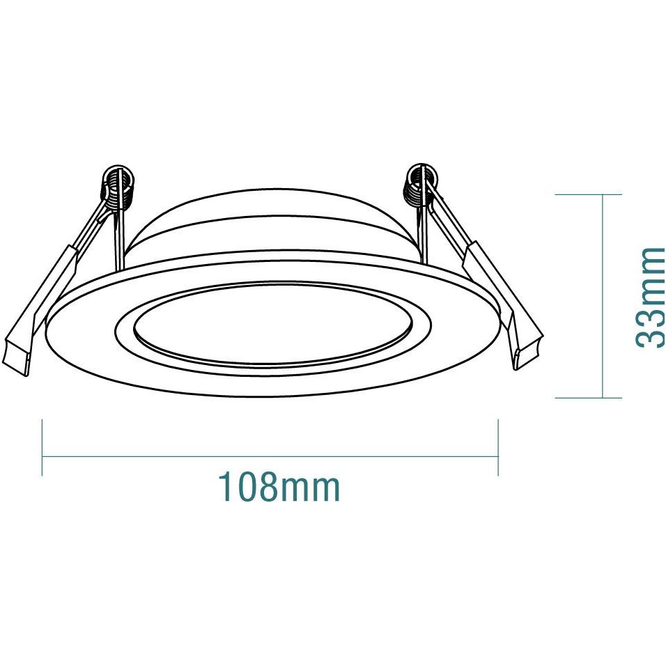 Martec Prime 10W Tricolour LED Downlight