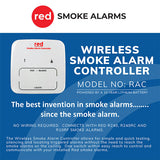 Red Smoke Alarm Controller RF Wireless