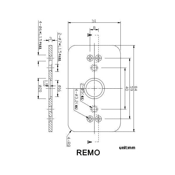 CLA REMO LED Exterior Surface mounted up/down Wall Lights IP54