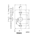 CLA REMO LED Exterior Surface mounted up/down Wall Lights IP54