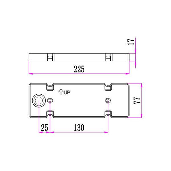 CLA REPISA Exterior LED Surface Mounted Curved Wedge Wall Lights